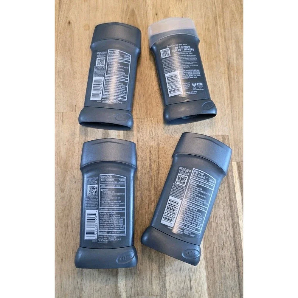 NEW Lot Of 4 Dove Men+Care FIFA World Cup Deodorant 2.6 oz. ea. Striker All Star